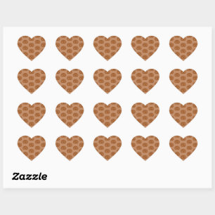 Sticker Cœur Salty Pretzels Lovers Food Bakers Loop Shape