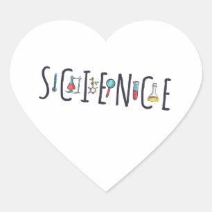 Sticker Cœur Science