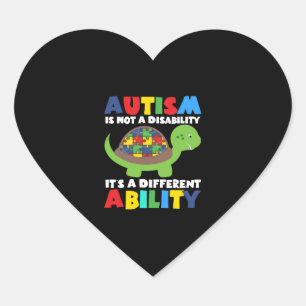 Sticker Cœur Sensibilisation sur l'autisme L'Autisme N'Est Pas 
