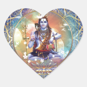 Sticker Cœur Shiva Mahamrityunjaya
