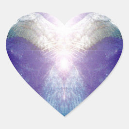 Sticker Cœur Silver violet