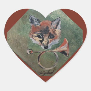 Sticker Cœur sly M. Fox