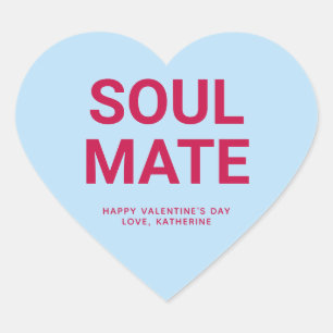 Sticker Cœur Soul mate mignonne conversation personnalisée de l