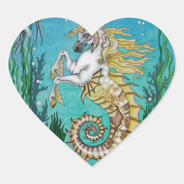Sticker Cœur Sous WaterHorse (Devant)