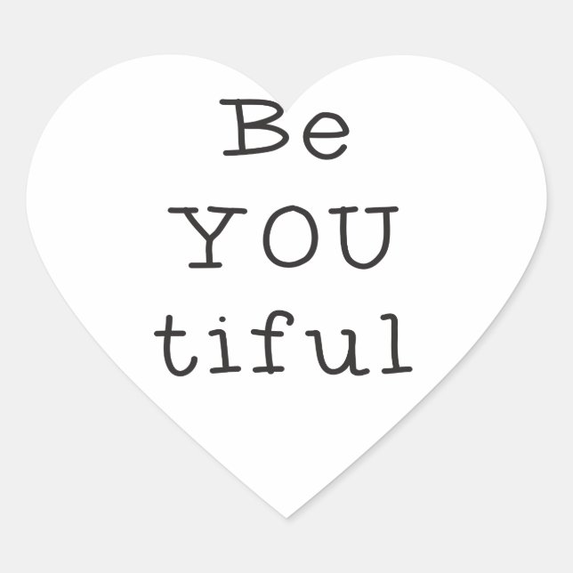 Sticker Cœur SoyezVOUStifuL (Devant)