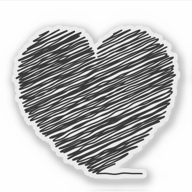 Sticker Coeur sur une chaîne (Devant)