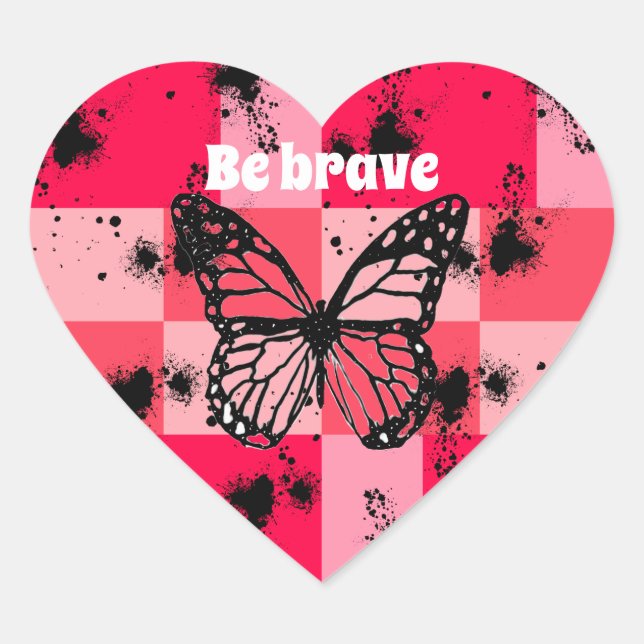 Sticker Cœur Sweet Modern candy abstract art (Devant)