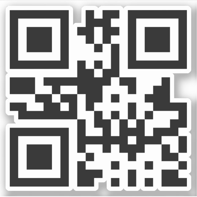 Sticker Coeur ♥ Symbole — Code QR (Devant)