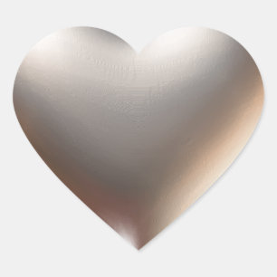 Sticker Cœur Symbole de coeur de style 3D Gold