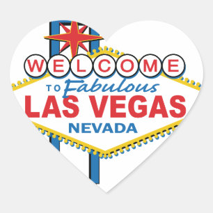 Sticker Cœur SYMBOLE RÉtro DE Las Vegas