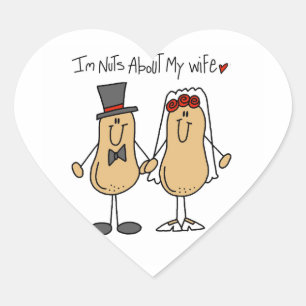 Sticker Cœur T-shirts et cadeaux de ma femme