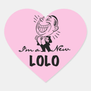 Sticker Cœur T-shirts et cadeaux Lolo neufs souriants
