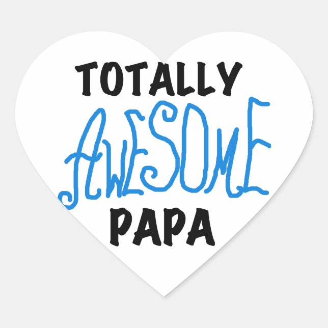 Sticker Cœur T-shirts et cadeaux Papa absolument géniaux (Devant)