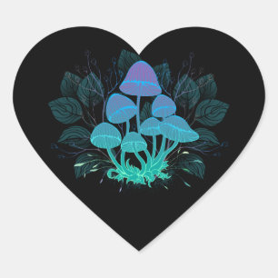Sticker Cœur Tabourets dans Bushes