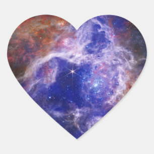 Sticker Cœur Tarantula Nebula Espace