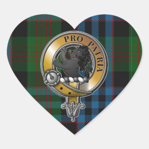 Sticker Cœur Tartan et insigne des Terre-Neuve