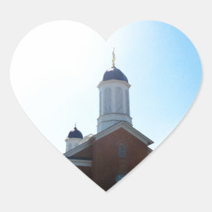 Sticker Cœur temple mormon lds de vernal utah