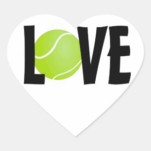 Sticker Cœur Tennis Ball LOVE