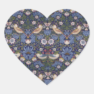 Sticker Cœur Thief de fraises par William Morris