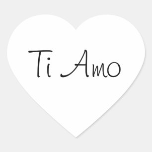 Sticker Cœur Ti Amo/I Love You