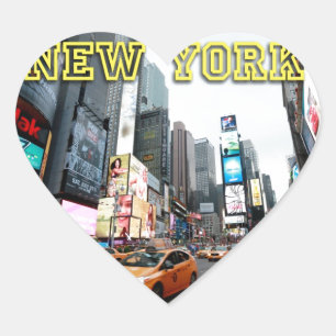 Sticker Cœur Times Square