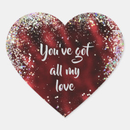 Sticker Cœur Tout mon amour Révocation