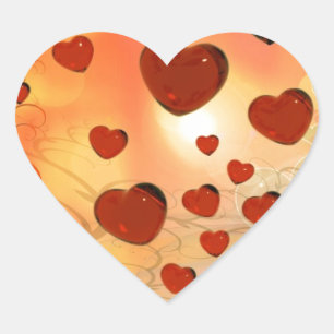 Sticker Cœur Trending love coeurs, accessoires. Saint Valentin