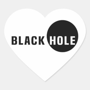 Sticker Cœur Trou noir