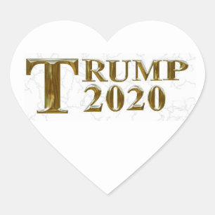 STICKER CŒUR TRUMP 2020