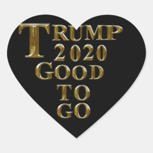STICKER CŒUR TRUMP 2020 BIEN À ALLER