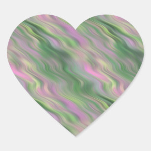 Sticker Cœur Tulipe rose Vide Texture