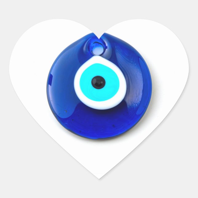 Sticker Cœur Turkish glass nazar (Devant)