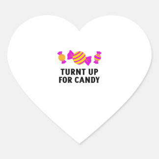 Sticker Cœur Turnt up for candy sweets
