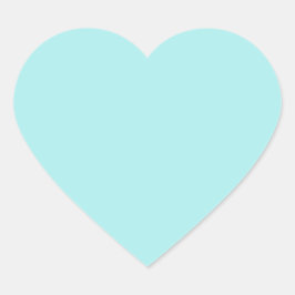 Sticker Cœur Turquoise clair