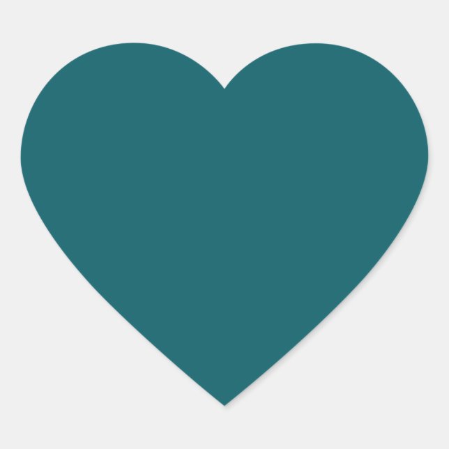 Sticker Coeur Turquoise foncé (Devant)