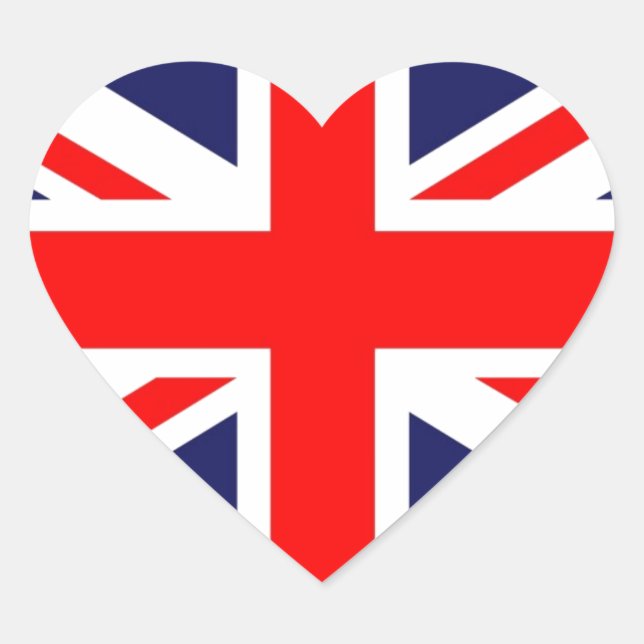 Sticker Cœur Union Jack (Devant)