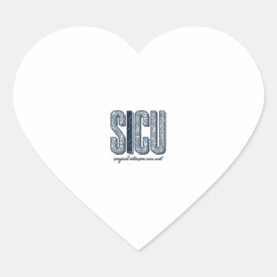 Sticker Cœur Unité de soins intensifs chirurgicaux SICU T-shirt