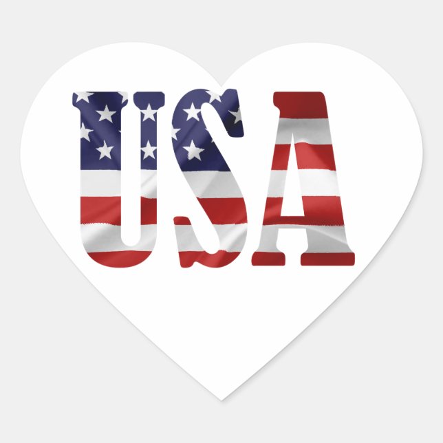 STICKER CŒUR USA (Devant)