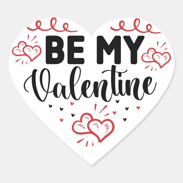 Sticker Cœur Vacances de la Saint-Valentin (Devant)
