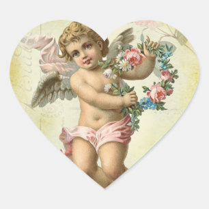 Sticker Cœur Valentine Cherub