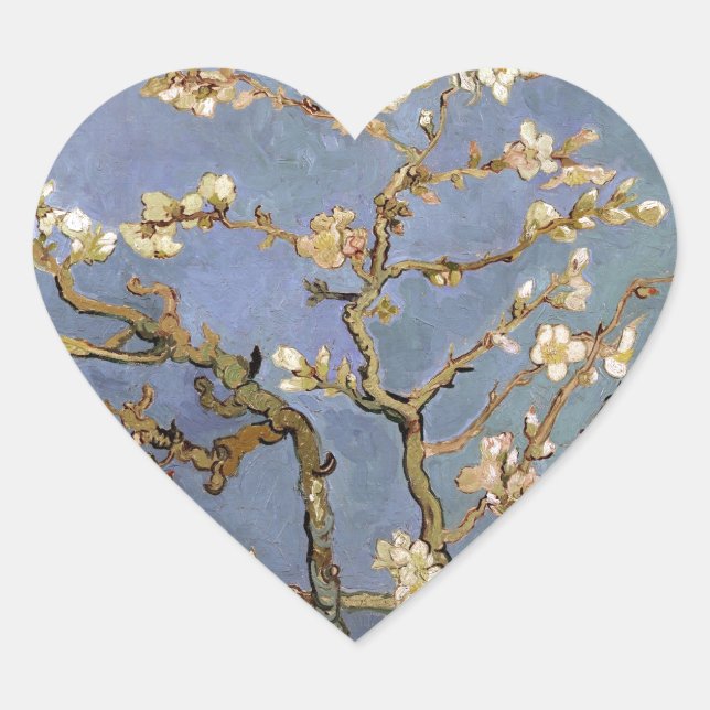 Sticker Cœur Van Gogh Almond Blossom (Devant)