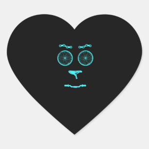 Sticker Cœur Vélo VTT Vélo Vélo Vélo Cadeau
