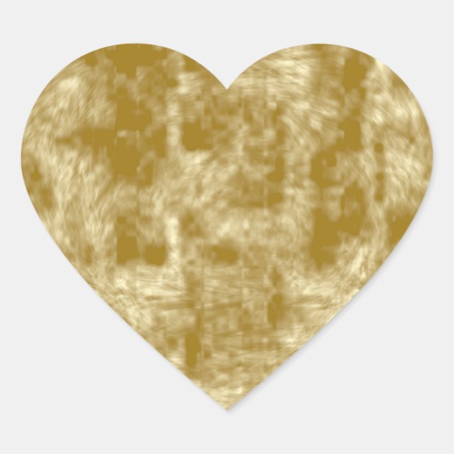 Sticker Cœur Velours d'or (Devant)