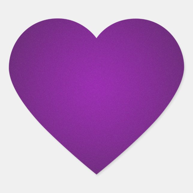 Sticker Cœur Vignette violet-noir gris (Devant)