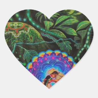 Sticker Cœur Vision Ayahuasca
