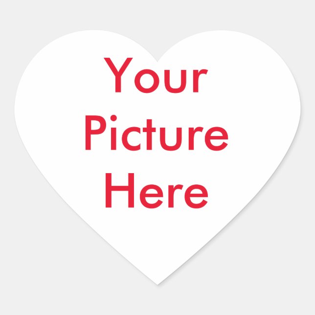 Sticker Cœur Votre image personnalisée (Devant)