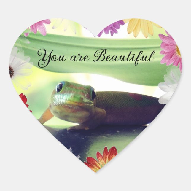 Sticker Cœur Vous êtes Belle (Devant)