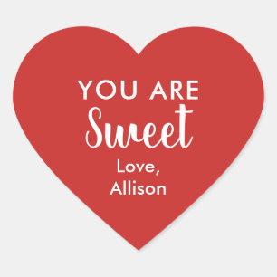 Sticker Cœur Vous êtes Sweet Stickers, Valentine's Day Cadeaux 