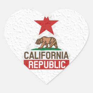 Sticker Cœur Wet California