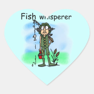 Sticker Cœur Whisperer de poissons